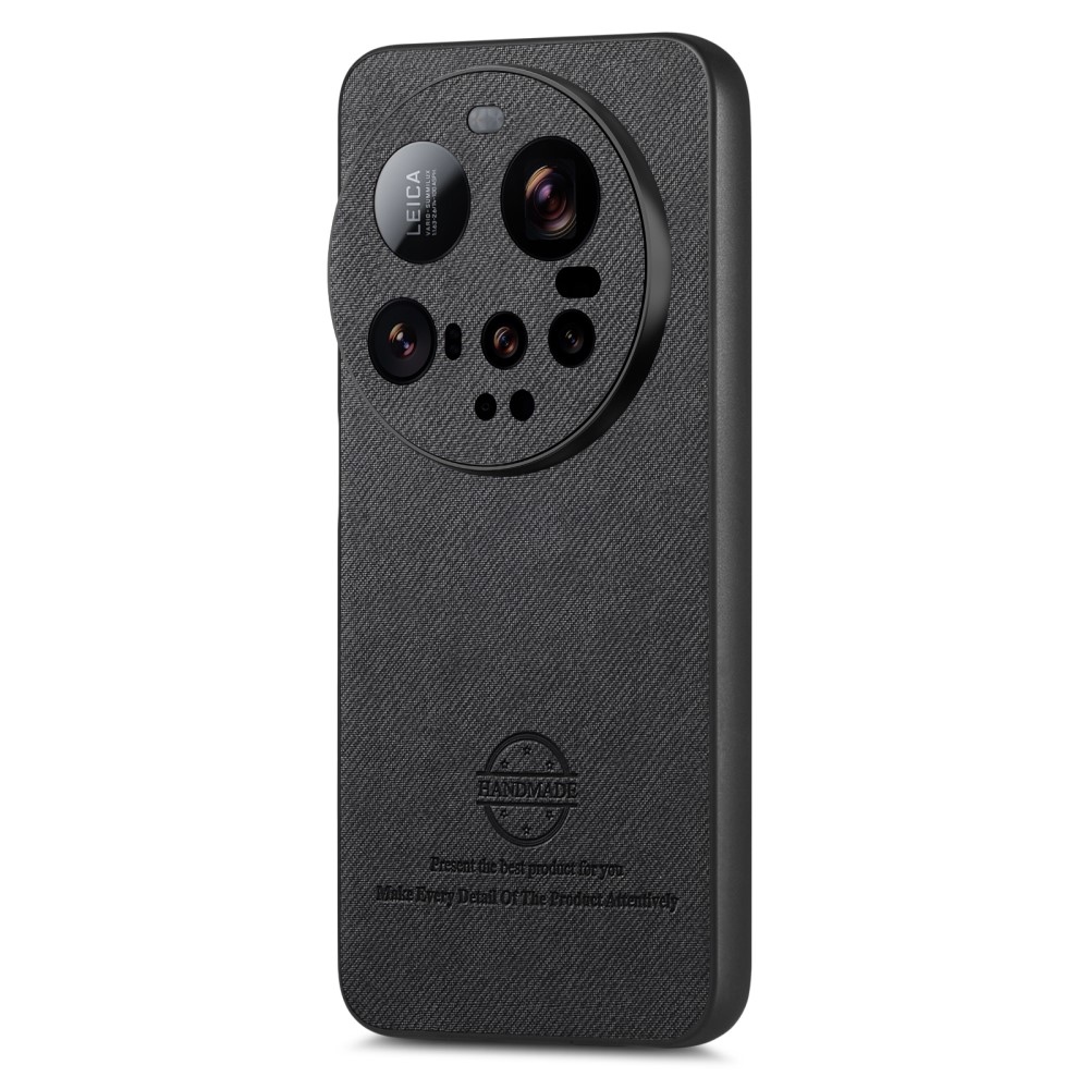 Crafted gelový obal s umělou kůží na Xiaomi 15 Ultra - černý