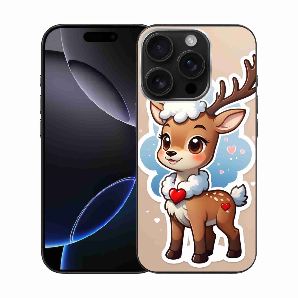 Gelový kryt mmCase na iPhone 16 Pro - kreslený sob