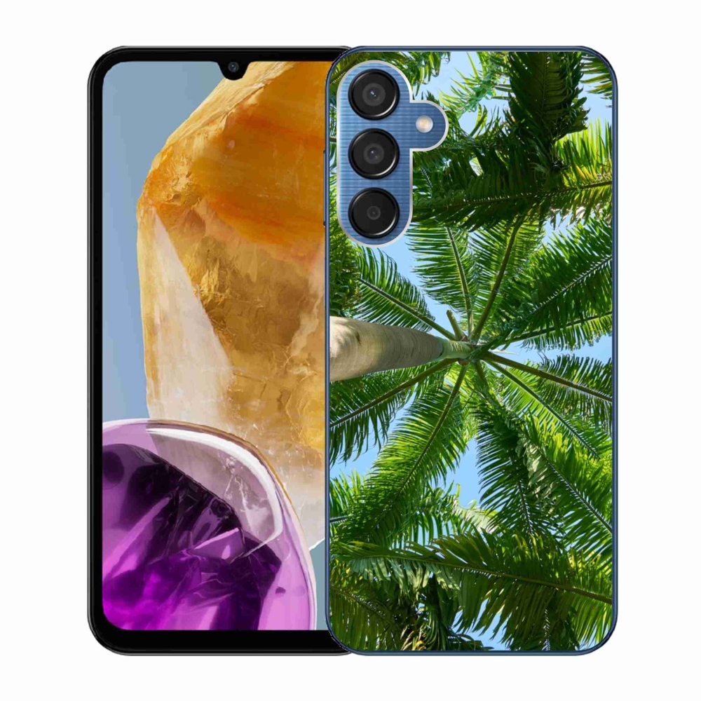Gelový kryt mmCase na Samsung Galaxy M15 5G - palmy