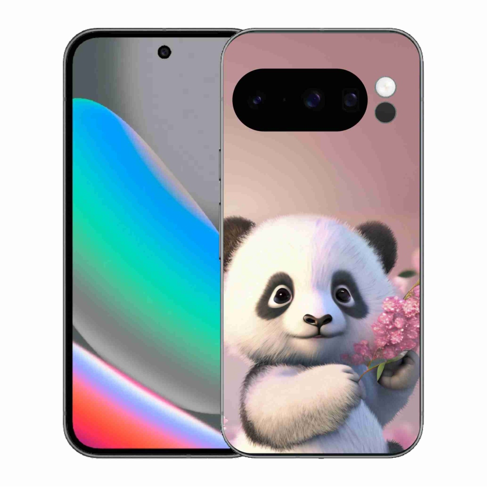 Gelový kryt mmCase na Google Pixel 10 Pro - roztomilá panda
