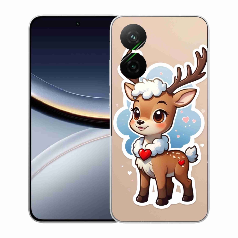 Gelový kryt mmCase na Xiaomi Poco F7 5G - kreslený sob