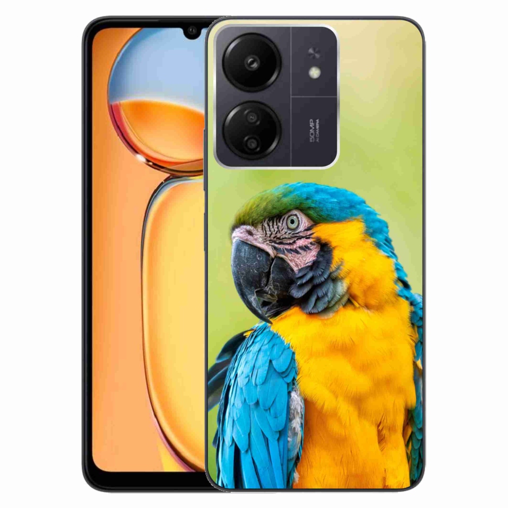 Gelový obal mmCase na Xiaomi Poco C65/Redmi 13C - papoušek ara 2