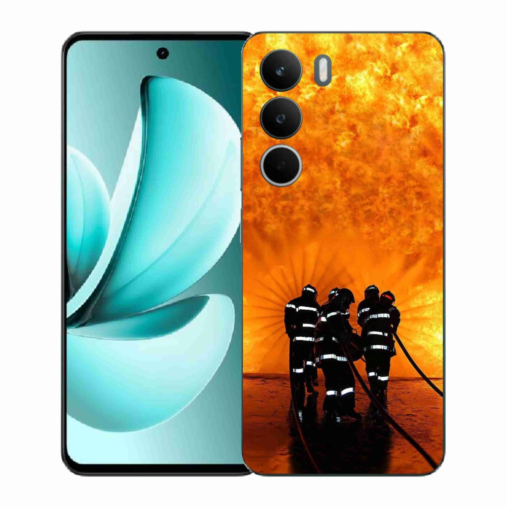 Gelový kryt mmCase na Realme C71 - požár