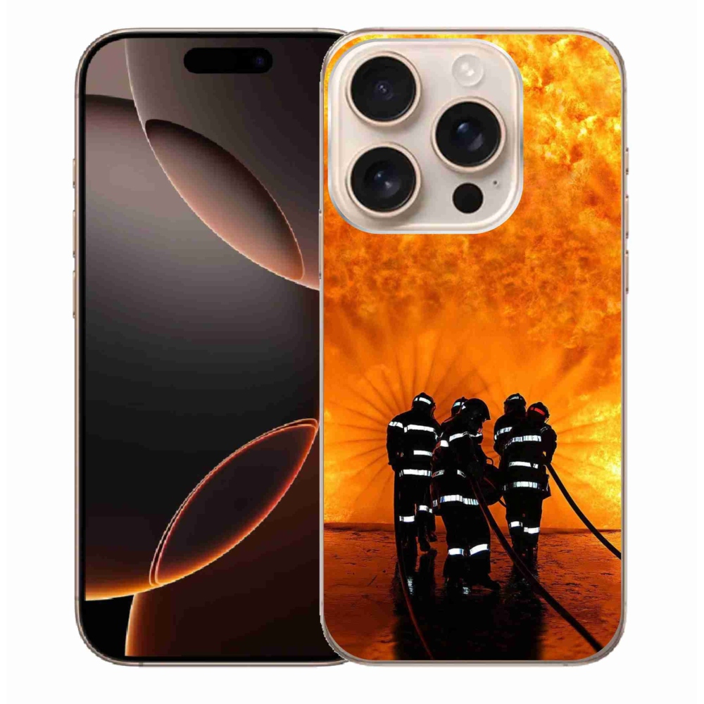 Gelový kryt mmCase na iPhone 16 Pro Max - požár