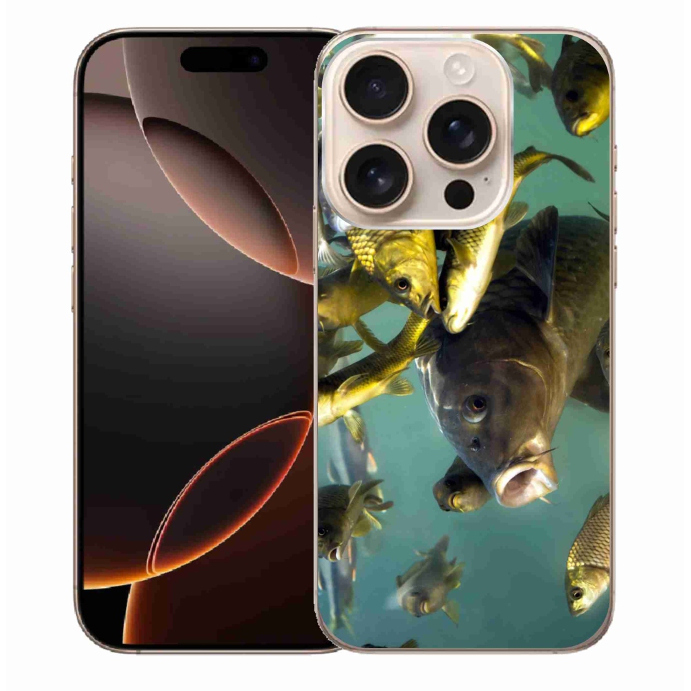 Gelový obal mmCase na iPhone 16 Pro Max - hejno ryb