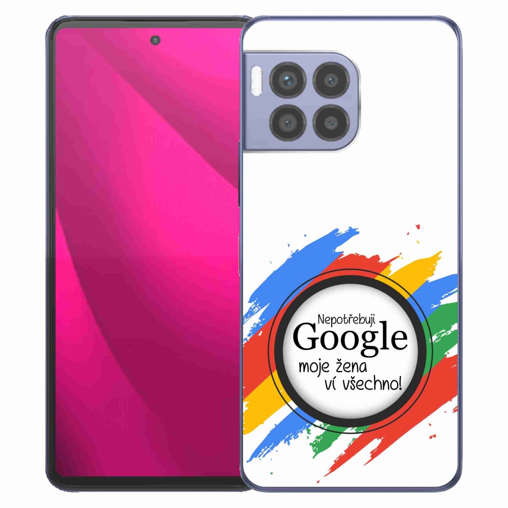 Gelový kryt mmCase na T-Mobile T Phone 2 Pro - žena ví všechno bílé pozadí