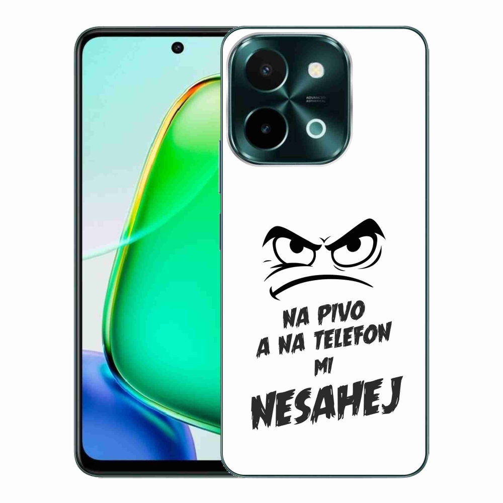 Gelový kryt mmCase na Vivo Y28 - pivní motiv 2 bílé pozadí