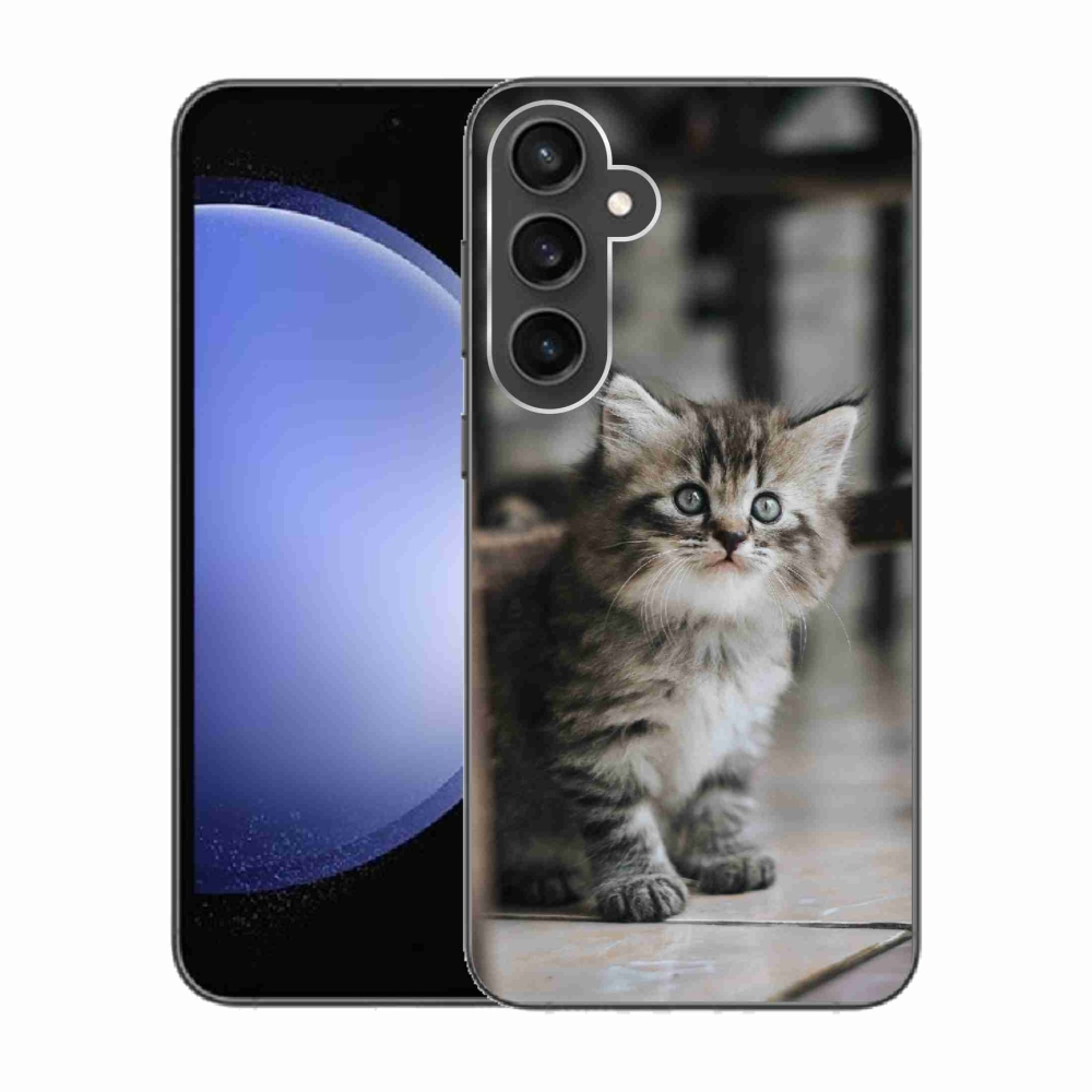Gelový kryt mmCase na Samsung Galaxy S23 FE - koťátko