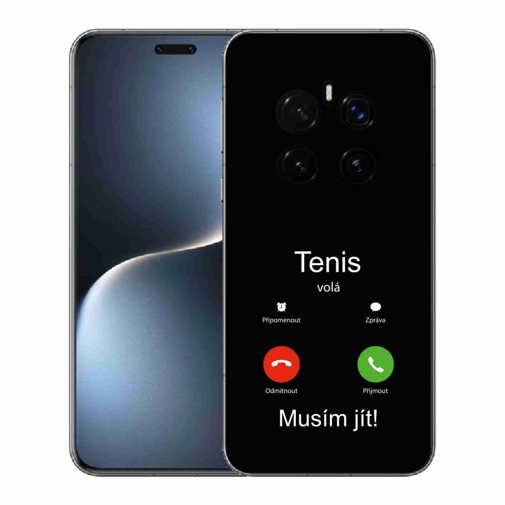 Gelový kryt mmCase na Honor Magic 7 Pro 5G - tenis volá černé pozadí