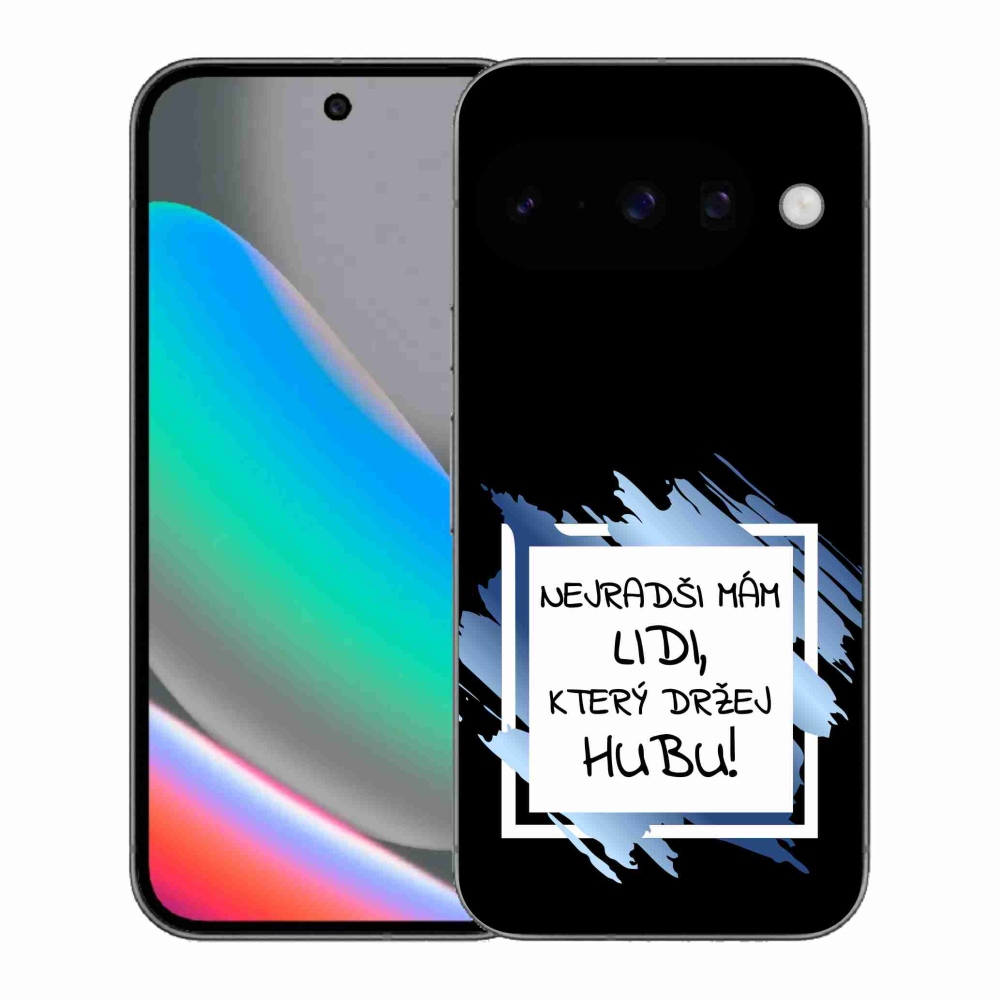 Gelový kryt mmCase na Google Pixel 10 - vtipný text 7 bíločerné pozadí