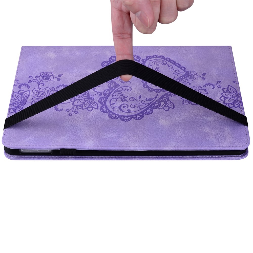 Heart zavírací pouzdro na tablet Xiaomi Redmi Pad SE 8.7 - fialové