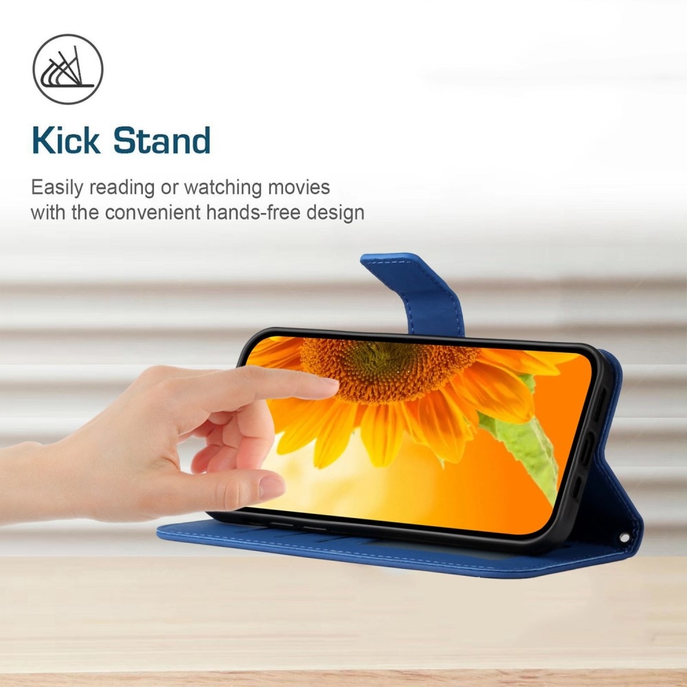 Sunflower knížkové pouzdro na Vivo X80 Lite - modré