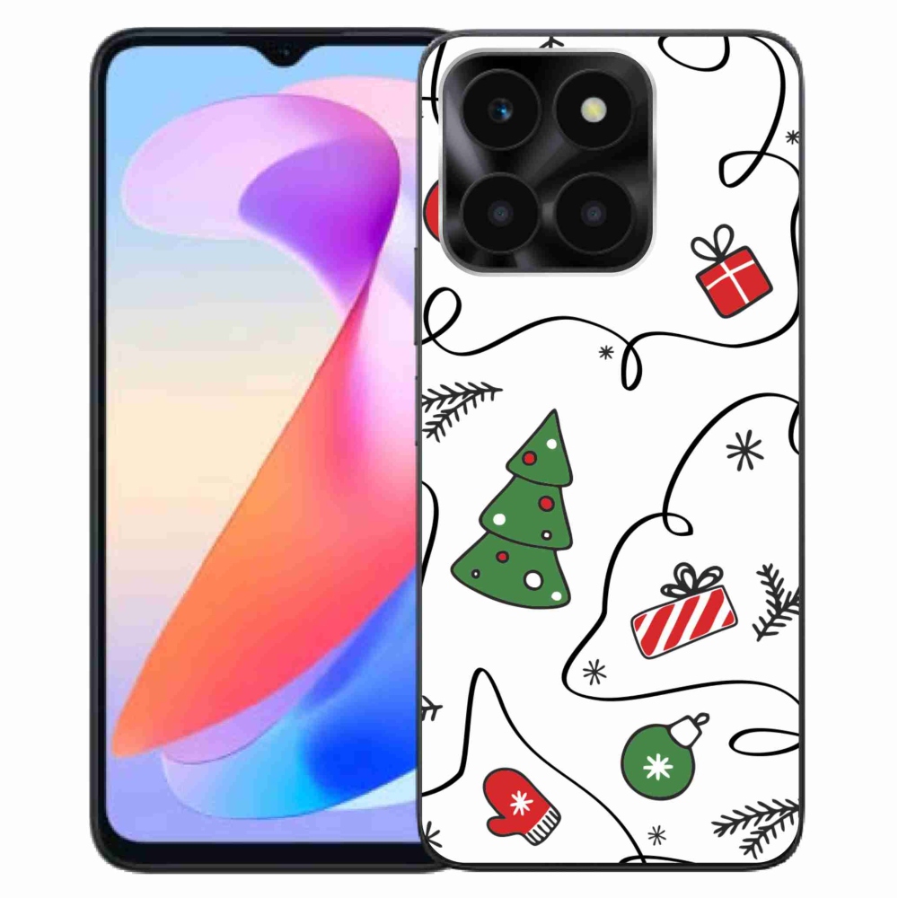 Gelový kryt mmCase na Honor X6a - vánoční motivy