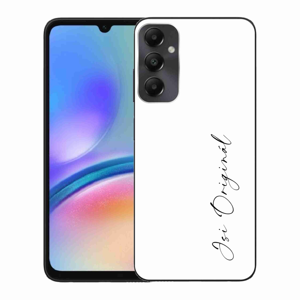 Gelový kryt mmCase na Samsung Galaxy A05s - jsi originál bílé pozadí