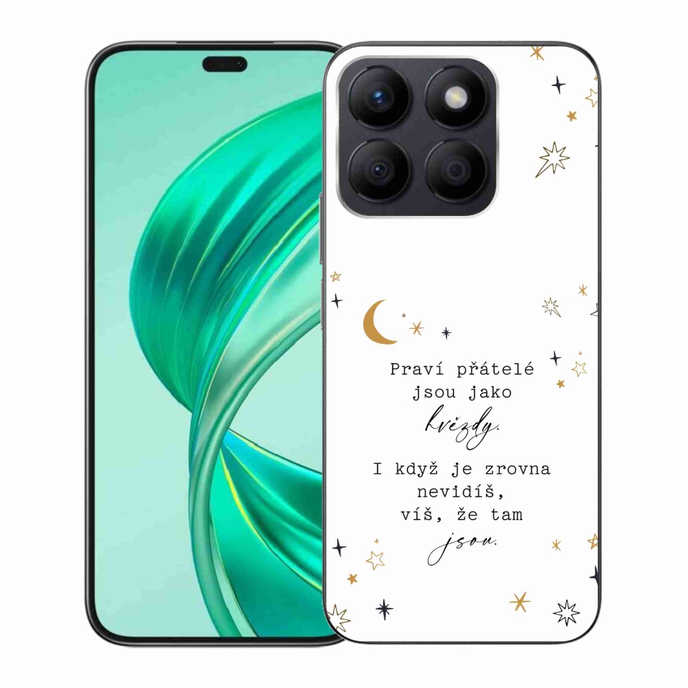 Gelový kryt mmCase na Honor X8b - citát 6 bílé pozadí