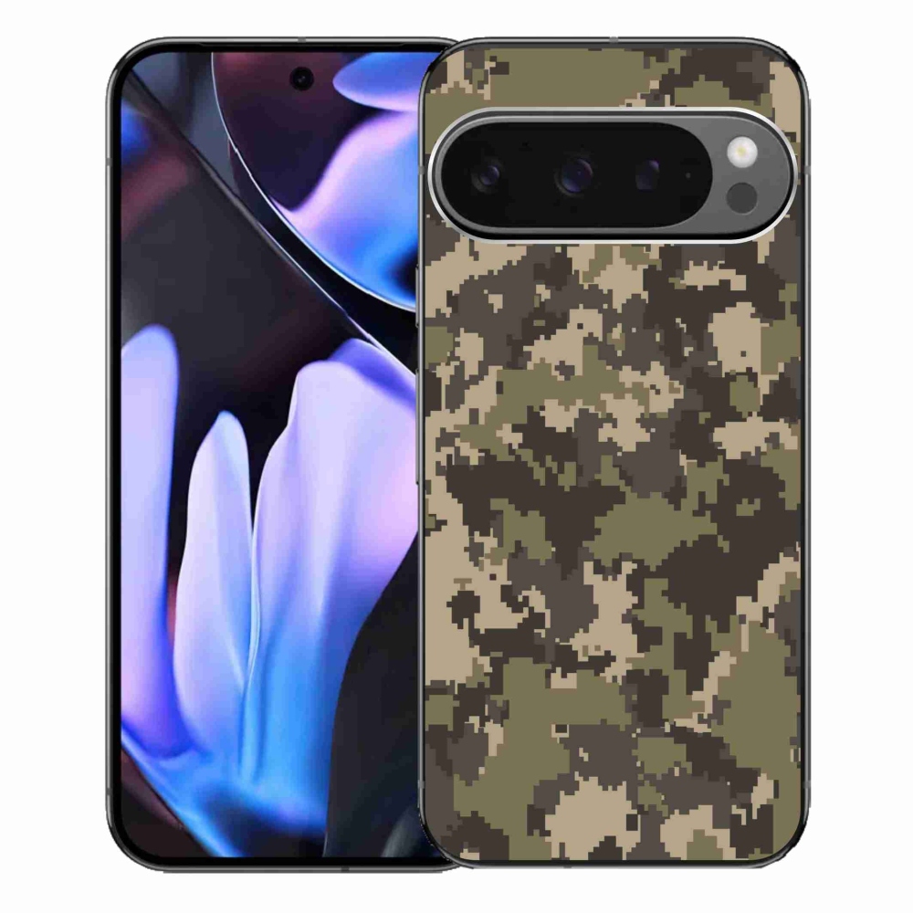 Gelový kryt mmCase na Google Pixel 9 Pro XL - maskáčový vzor 12