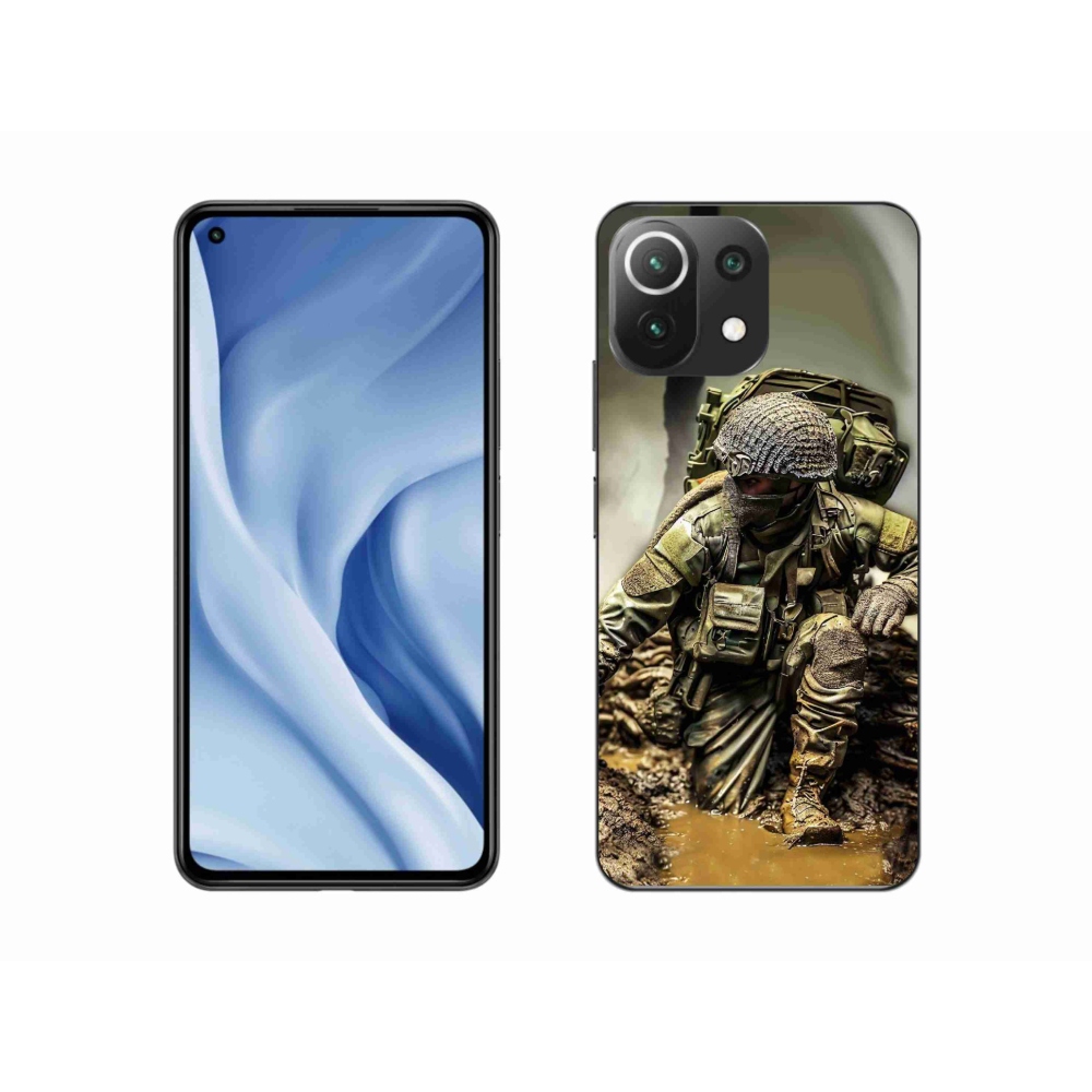 Gelový kryt mmCase na Xiaomi Mi 11 Lite 4G/5G - voják