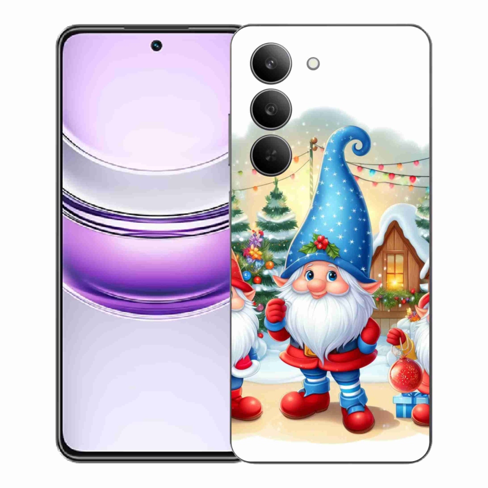 Gelový kryt mmCase na Realme 14x 5G - vánoční skřítci