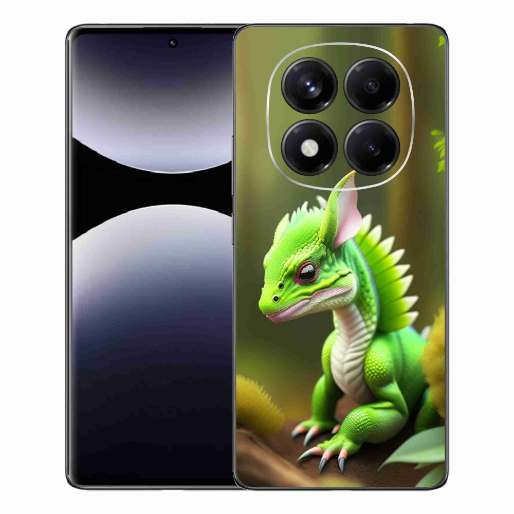Gelový kryt mmCase na Xiaomi Redmi Note 14 Pro - zelený dráček