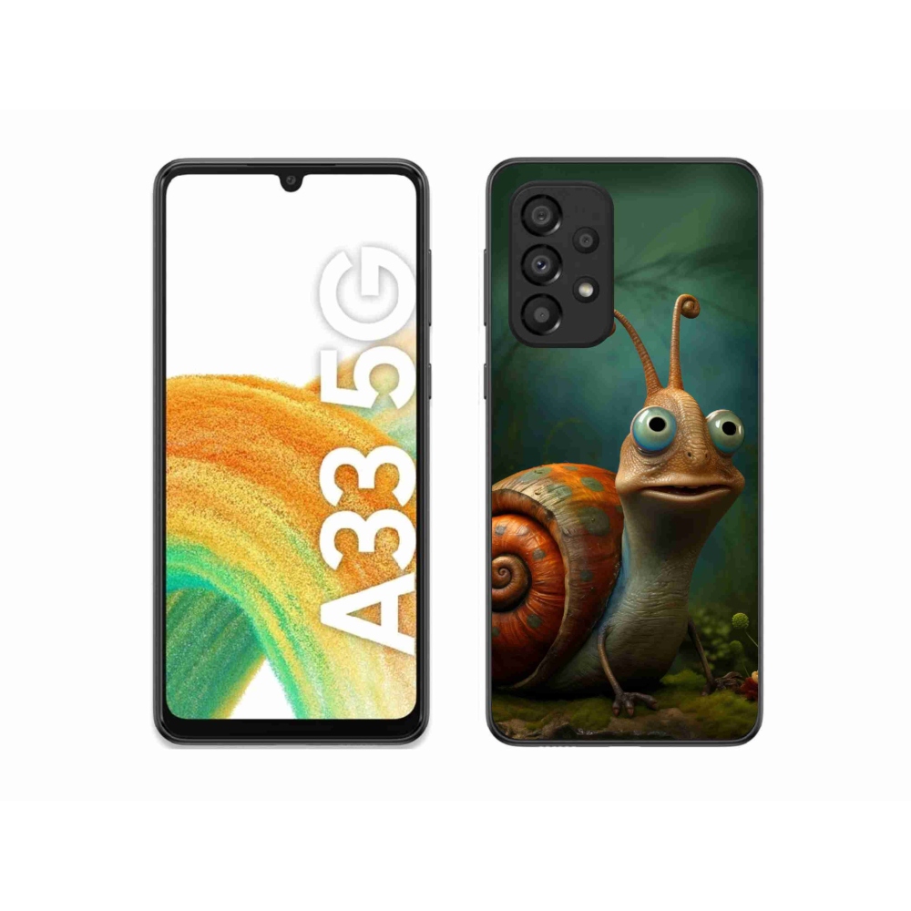 Gelový kryt mmCase na Samsung Galaxy A33 5G - šnek