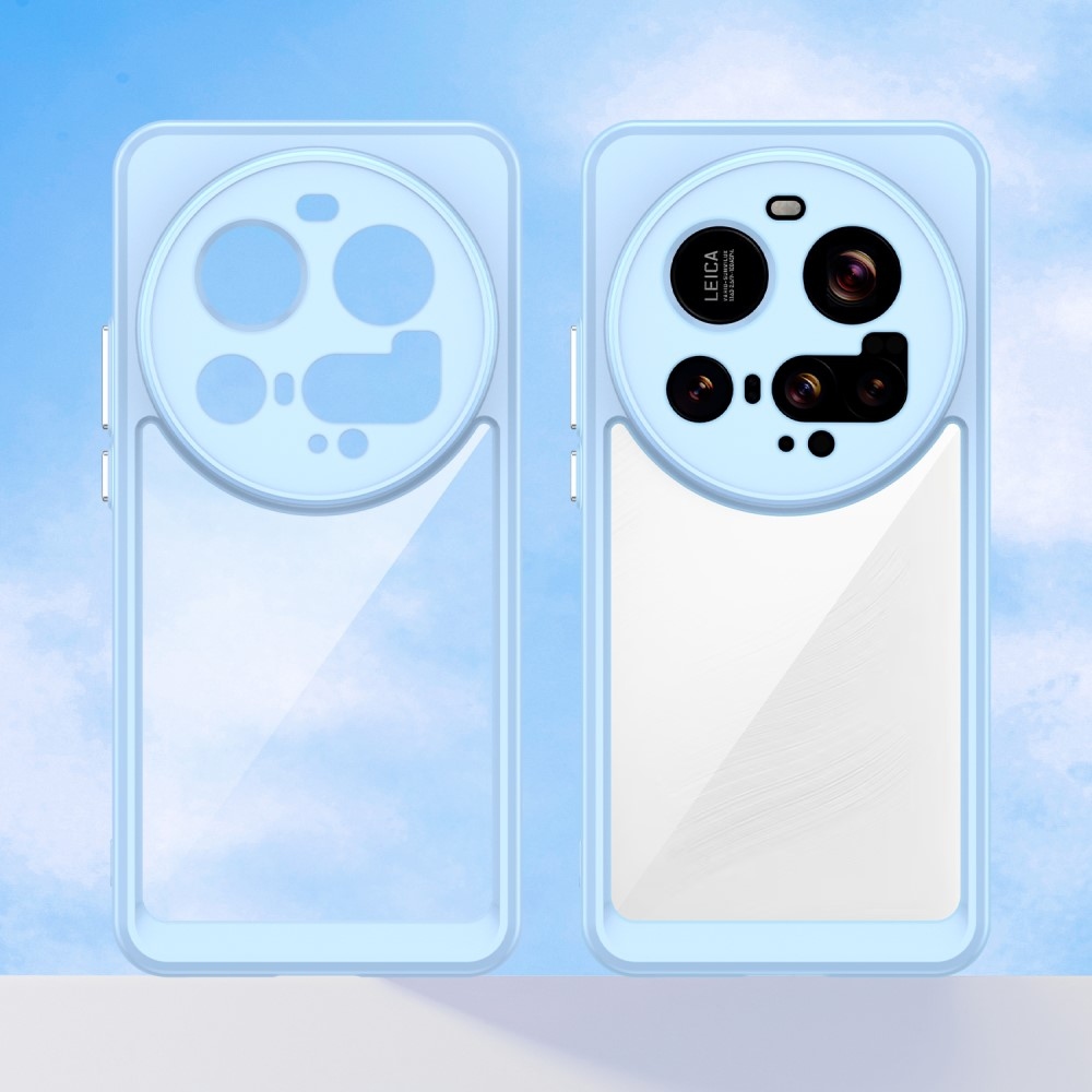 Gelový obal s pevnými zády na Xiaomi 15 Ultra - modrý