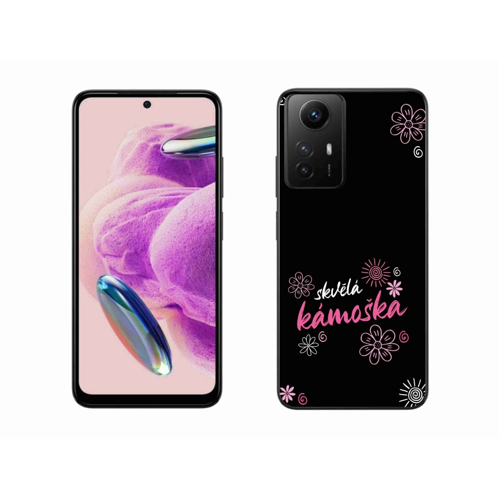 Gelový kryt mmCase na Xiaomi Redmi Note 12S - skvělá kámoška černé pozadí