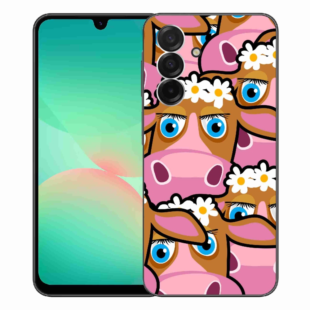 Gelový kryt mmCase na Samsung Galaxy A26 5G - kreslené kravičky