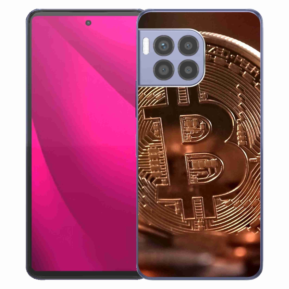 Gelový kryt mmCase na T-Mobile T Phone 2 Pro - bitcoin
