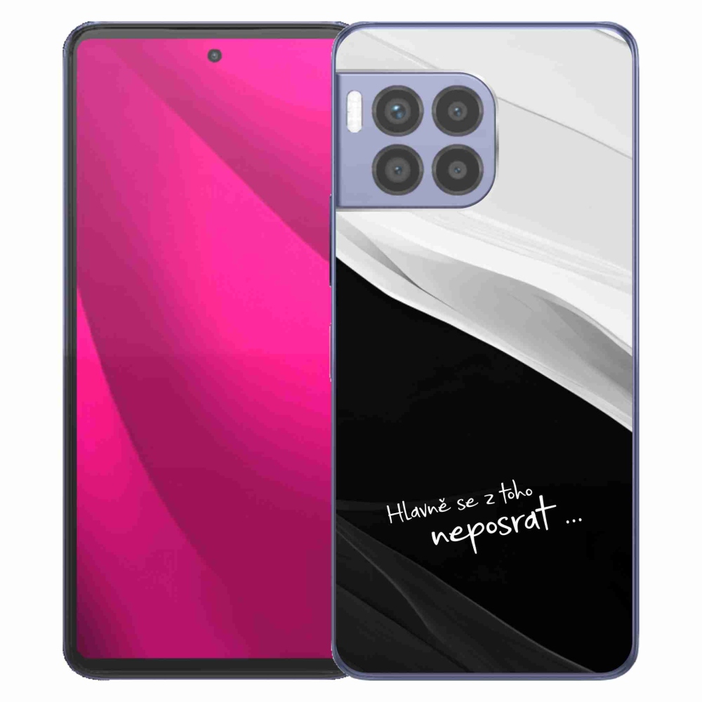 Gelový kryt mmCase na T-Mobile T Phone 2 Pro - vtipný text 13 černobílé pozadí