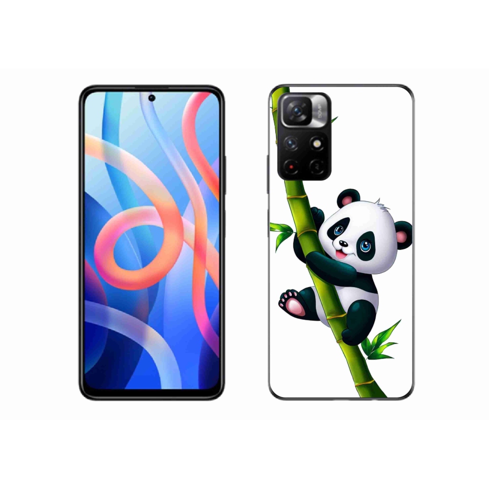 Gelový kryt mmCase na Xiaomi Redmi Note 11S 5G - panda na bambusu
