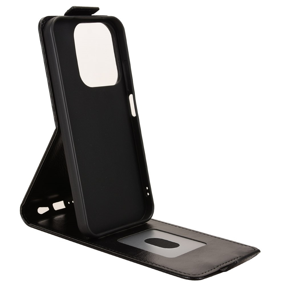 Vert flipové pouzdro na Xiaomi Redmi 15C 4G (171mm)/Poco C85 4G (171mm) - černé