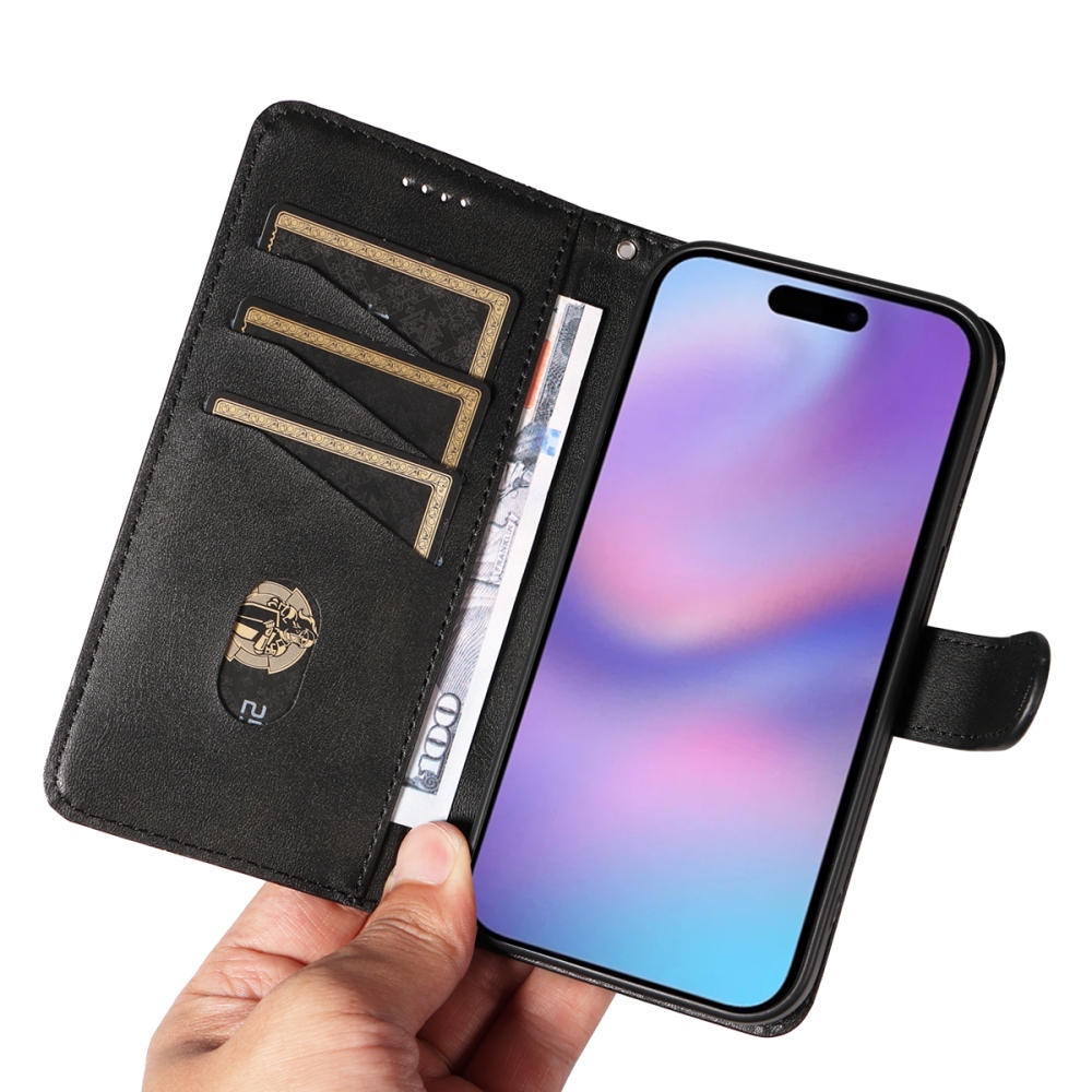 T-Shape knížkové pouzdro na iPhone 17 - černé