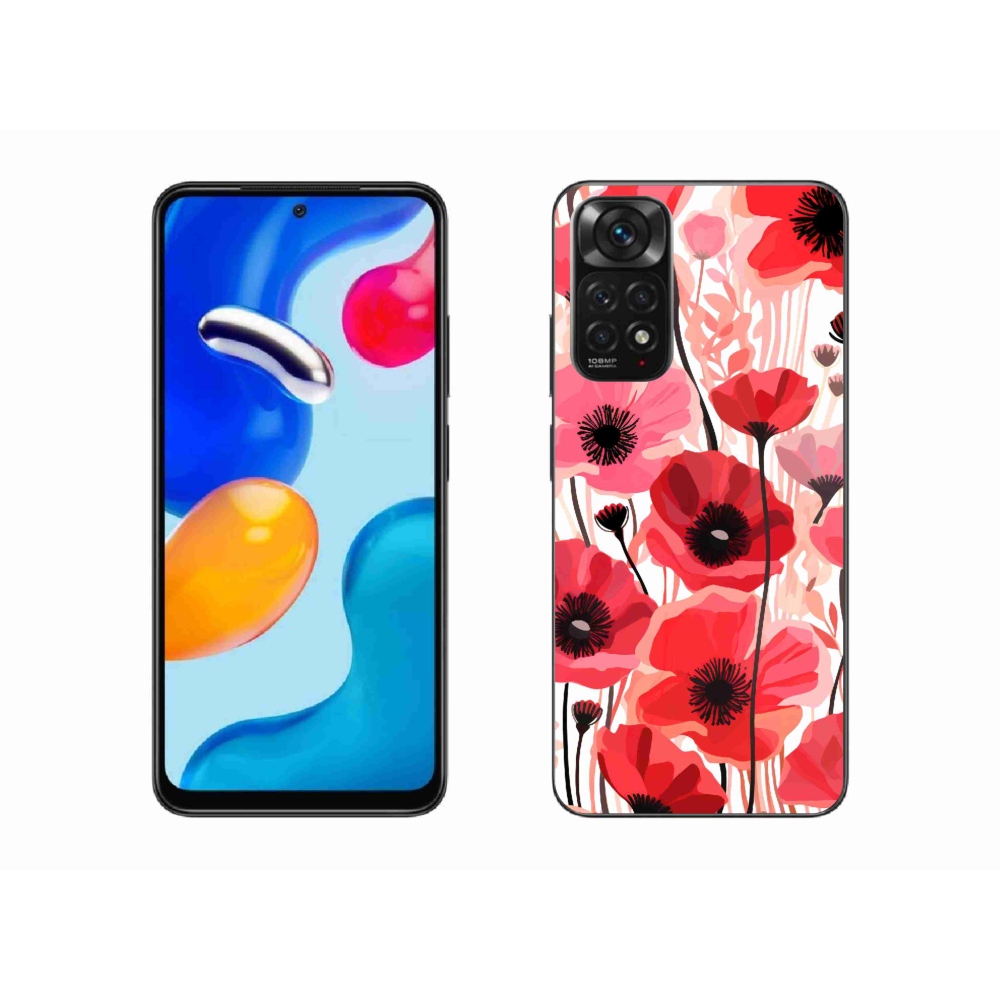 Gelový kryt mmCase na Xiaomi Redmi Note 11S 4G - vlčí mák 1