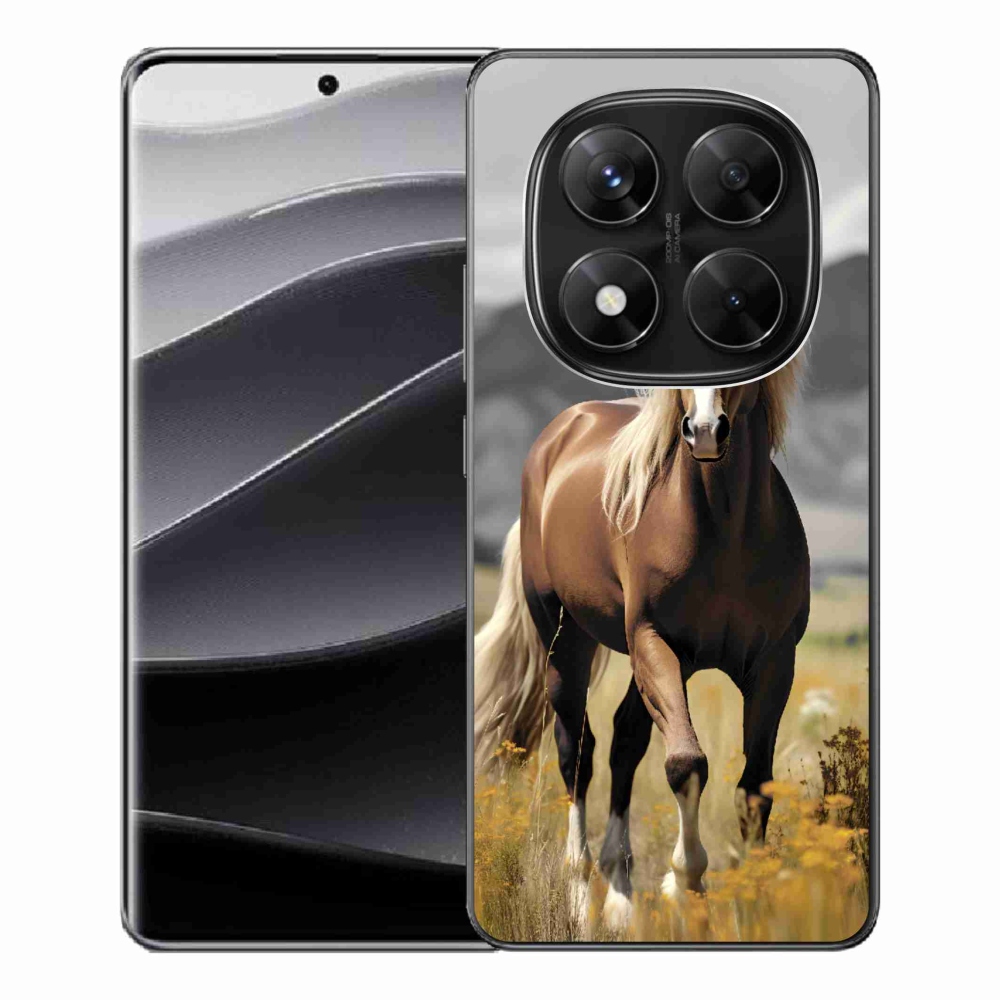 Gelový kryt mmCase na Xiaomi Redmi Note 14 Pro 5G/Poco X7 5G - hnědý kůň 1