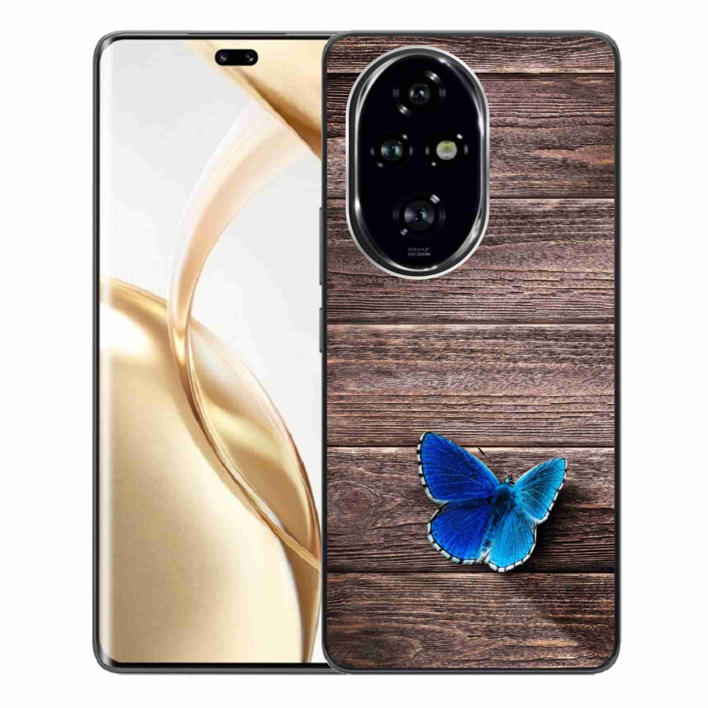 Gelový kryt mmCase na Honor 200 Pro 5G - modrý motýl 1