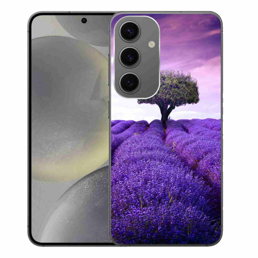 Gelový kryt mmCase na Samsung Galaxy S24+ - levandulová louka
