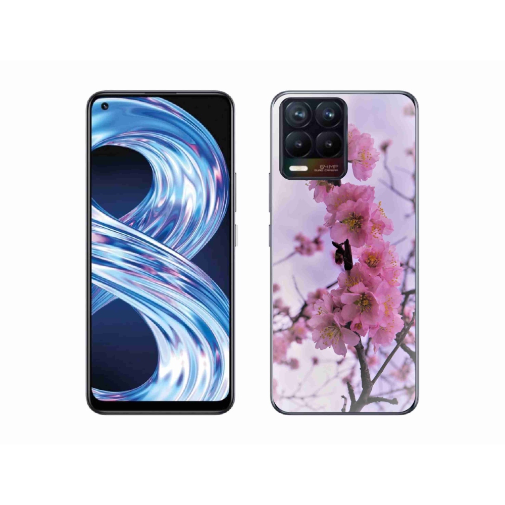 Gelový kryt mmCase na Realme 8 Pro - květiny 7