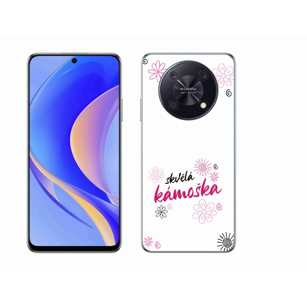 Gelový kryt mmCase na Huawei Nova Y90 - skvělá kámoška bílé pozadí
