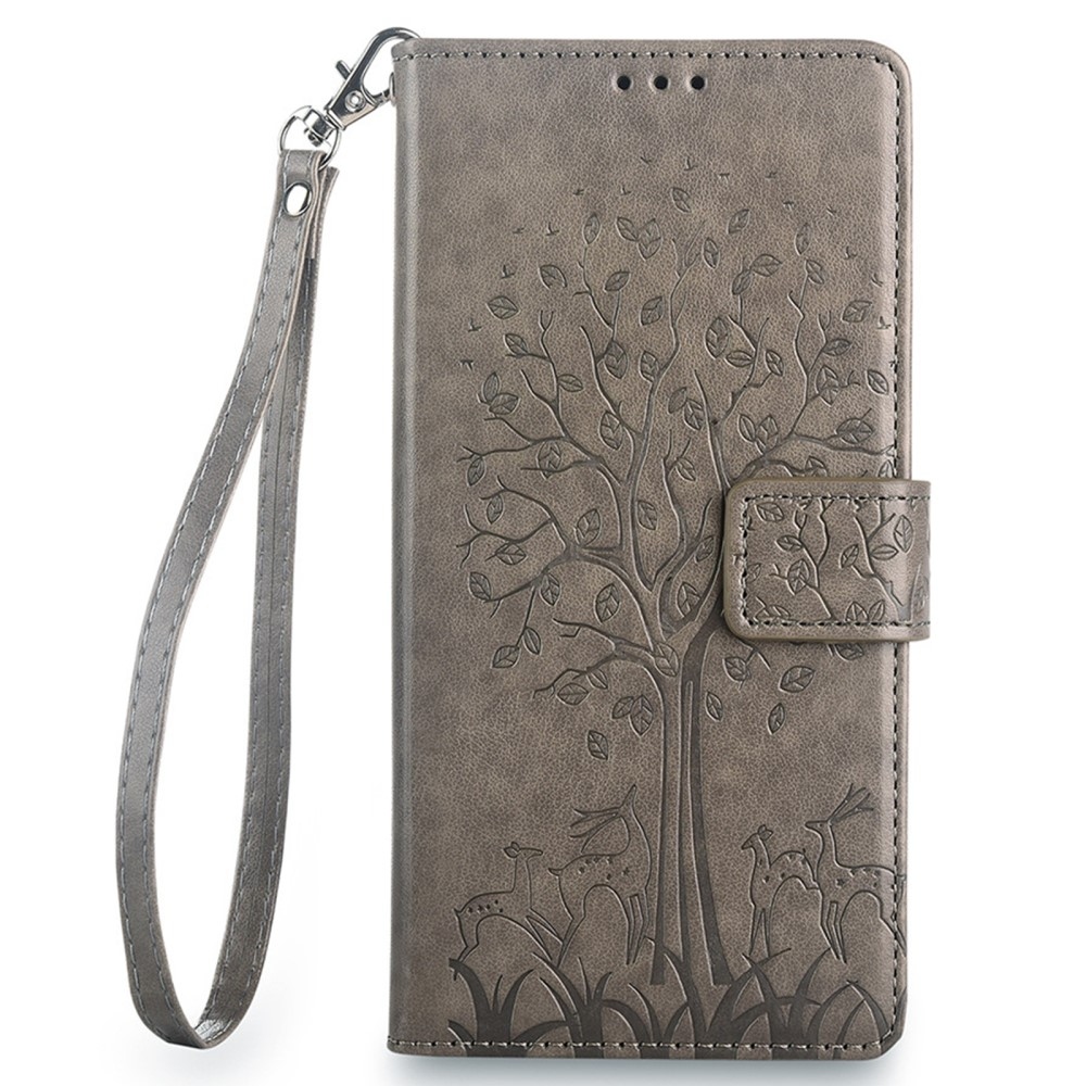 Tree knížkové pouzdro na Huawei Nova 12i - šedé