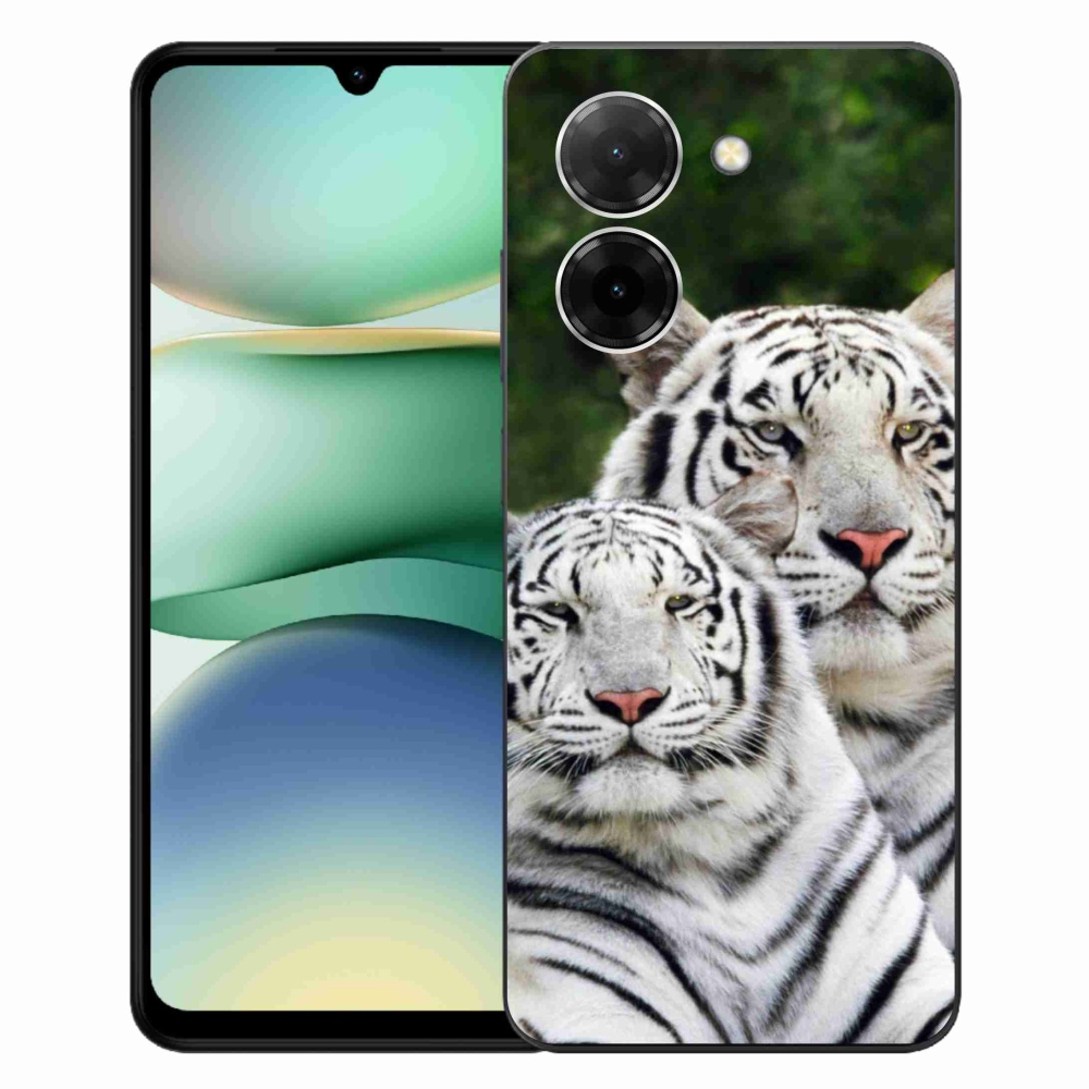 Gelový kryt mmCase na Xiaomi Redmi A5 (171.7x77.8x8.3mm) - bílí tygři