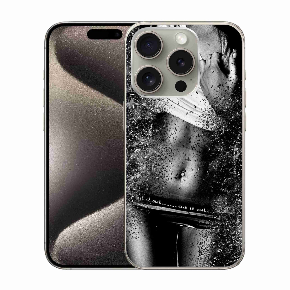 Gelový kryt mmCase na iPhone 15 Pro - sexy žena 1