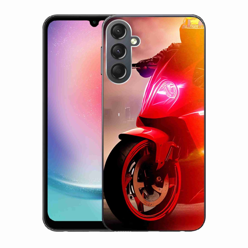 Gelový kryt mmCase na Samsung Galaxy A24 - motorka