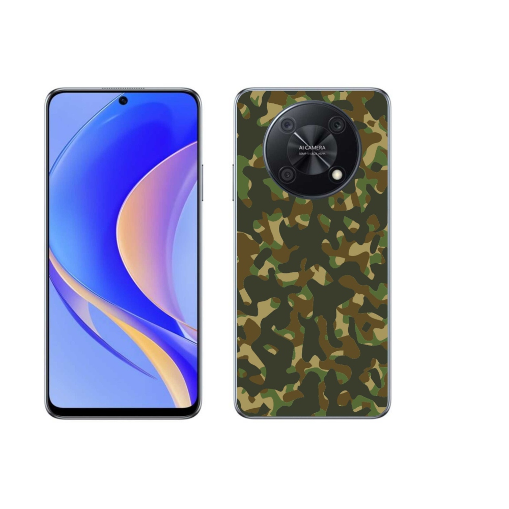 Gelový kryt mmCase na Huawei Nova Y90 - maskáčový vzor 1