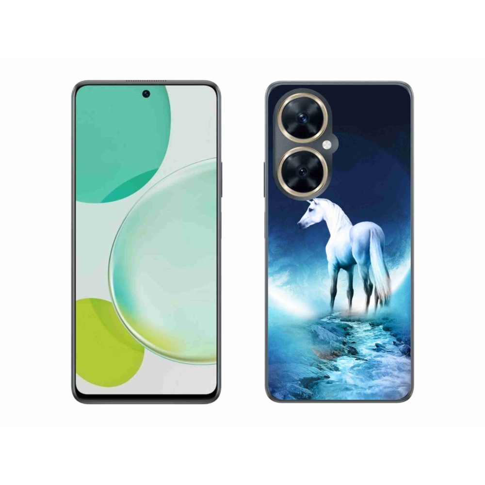 Gelový kryt mmCase na Huawei Nova 11i - bílý jednorožec
