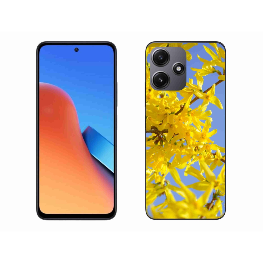 Gelový kryt mmCase na Xiaomi Redmi 12 5G - žluté květy