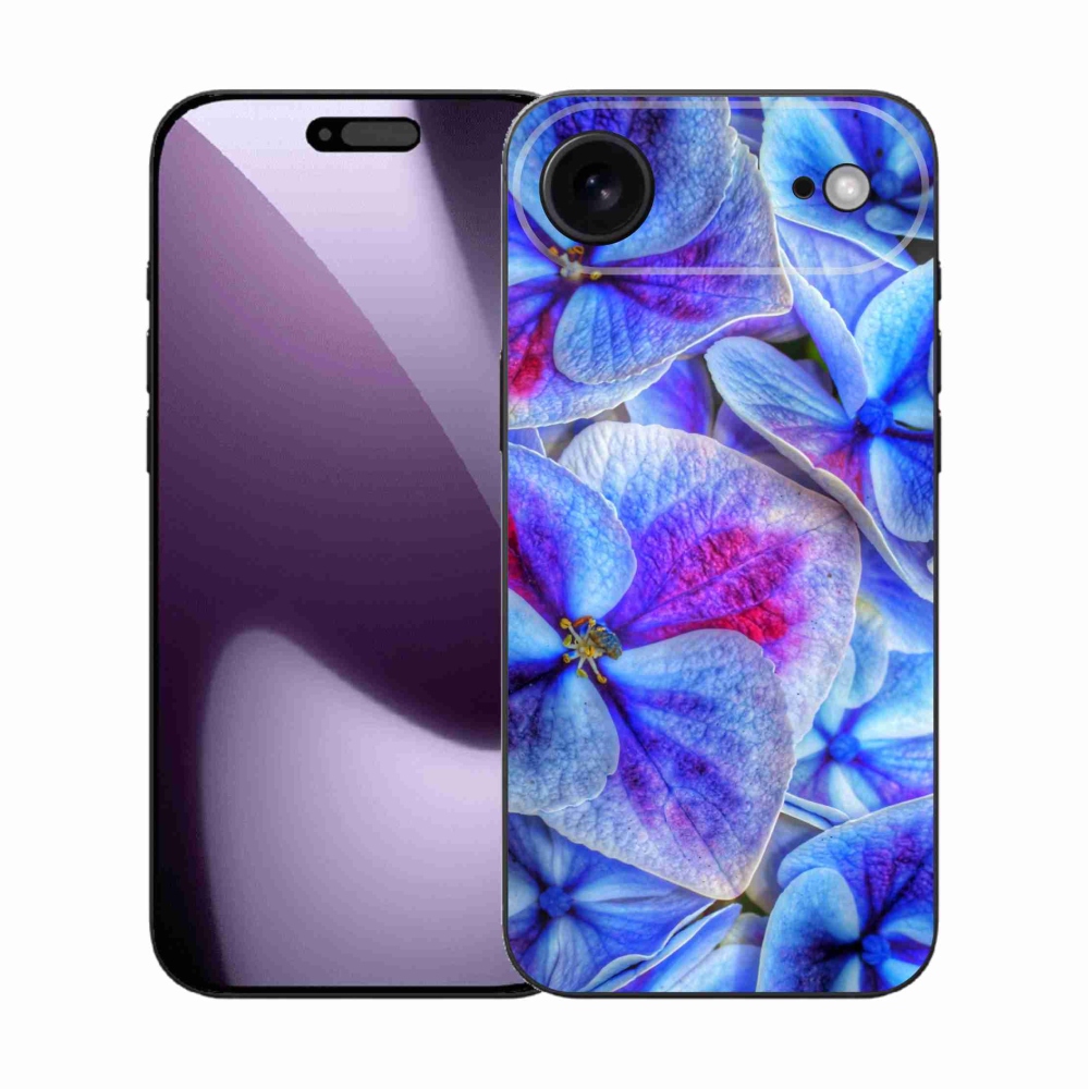 Gelový kryt mmCase na iPhone 17 Air - modré květy 1