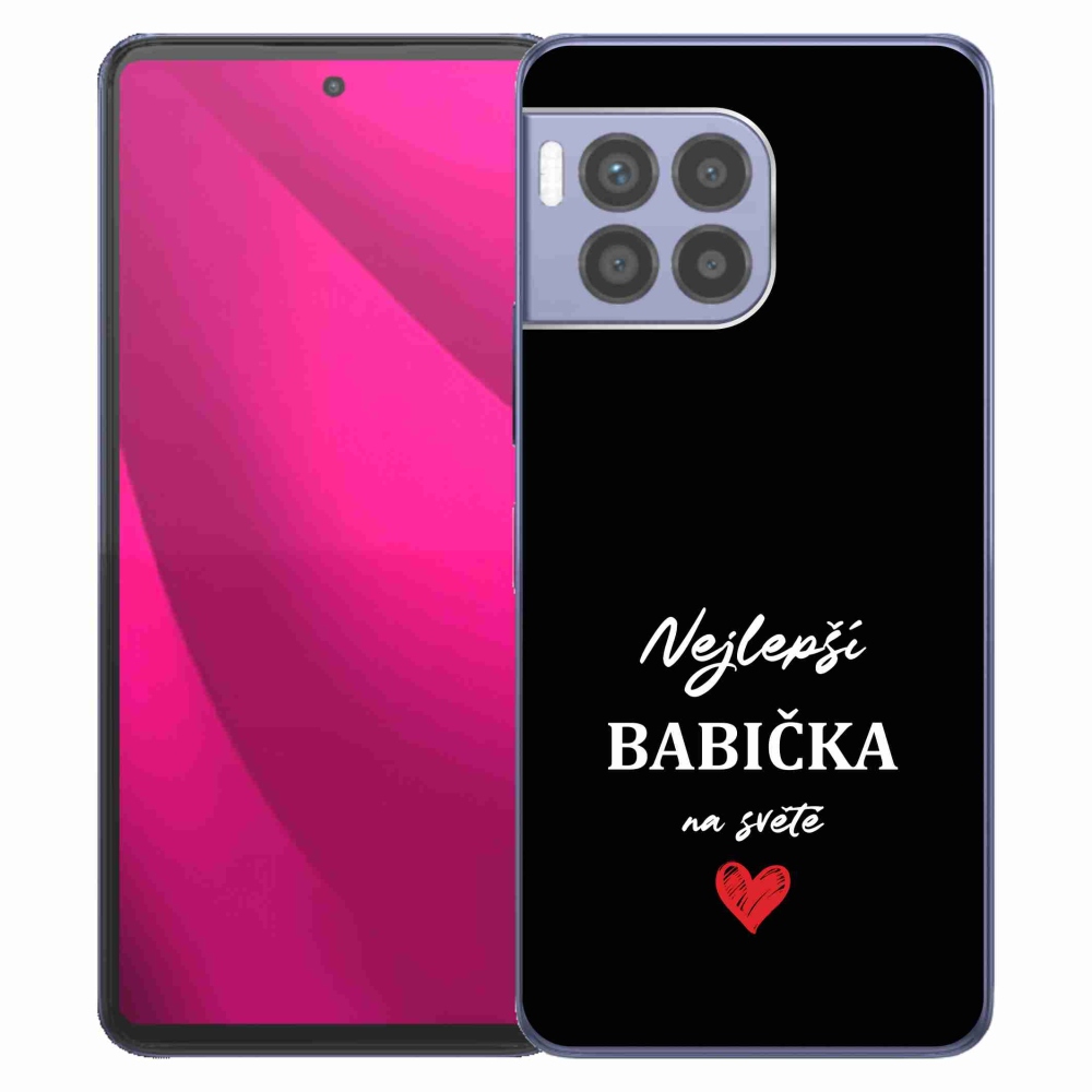 Gelový kryt mmCase na T-Mobile T Phone 2 Pro - nejlepší babička 1 černé pozadí