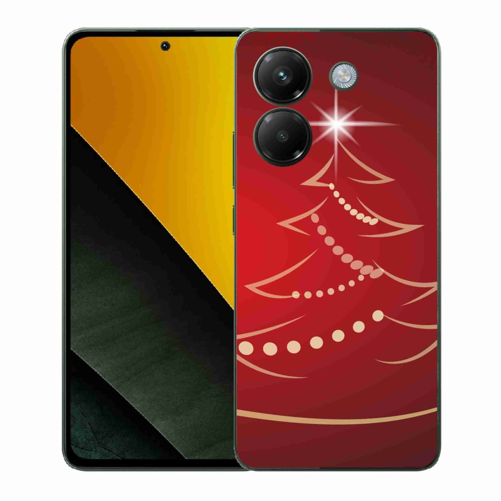 Gelový kryt mmCase na Xiaomi Poco M7 Pro 5G - kreslený vánoční stromek