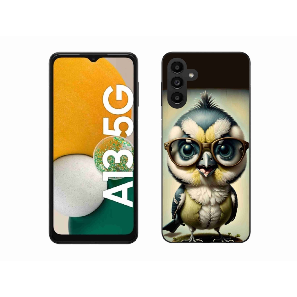 Gelový kryt mmCase na Samsung Galaxy A13 5G - mládě s brýlemi