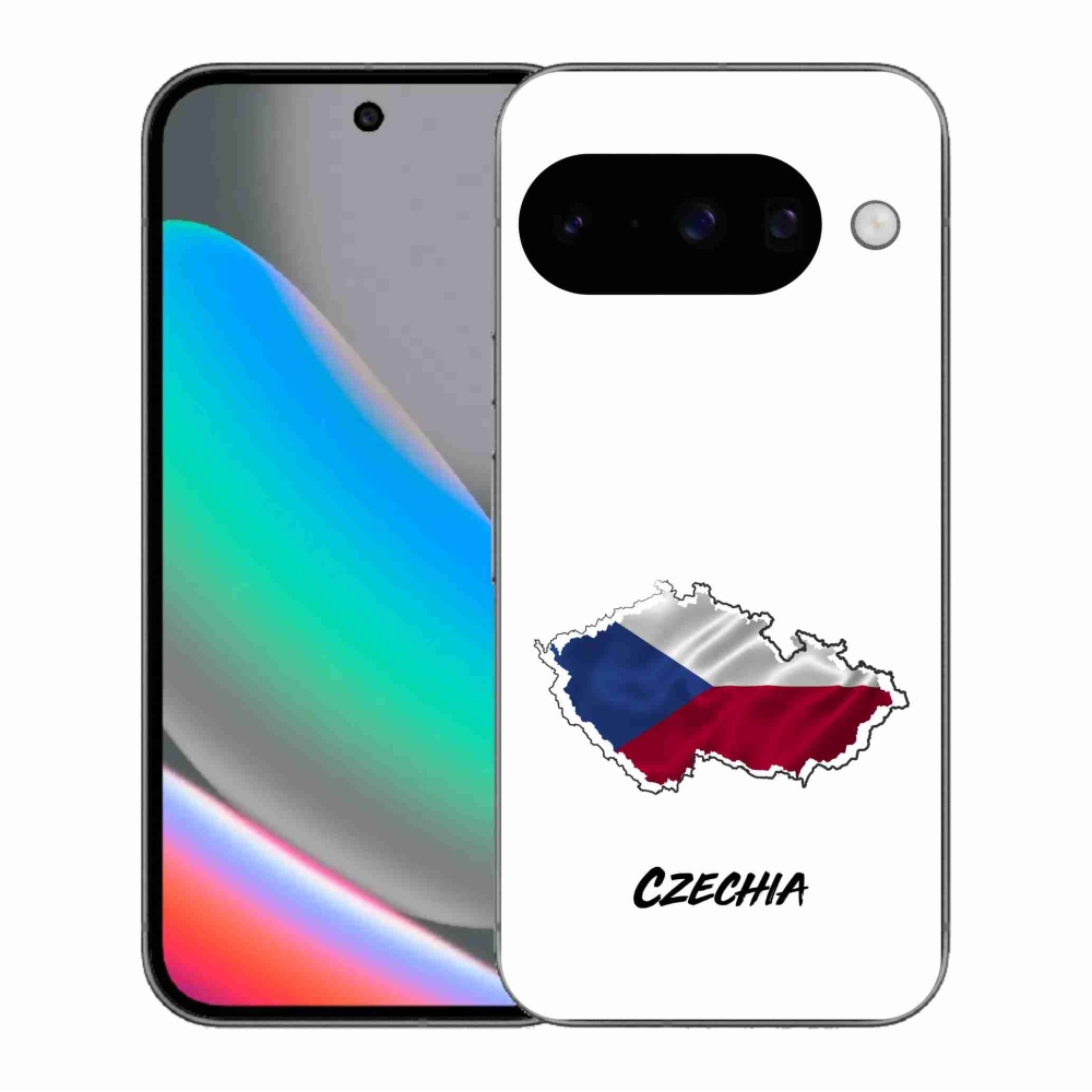 Gelový kryt mmCase na Google Pixel 10 - Czechia bílé pozadí